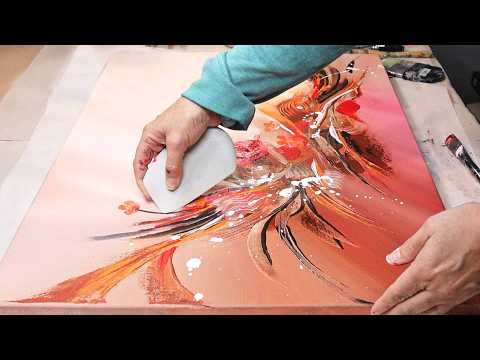 Can You Believe This Painting Started With Just Blobs? Abstract Art