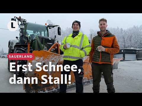 Wie zwei Landwirte das Dorf vom Schnee befreien | WDR Lokalzeit LandSchafft