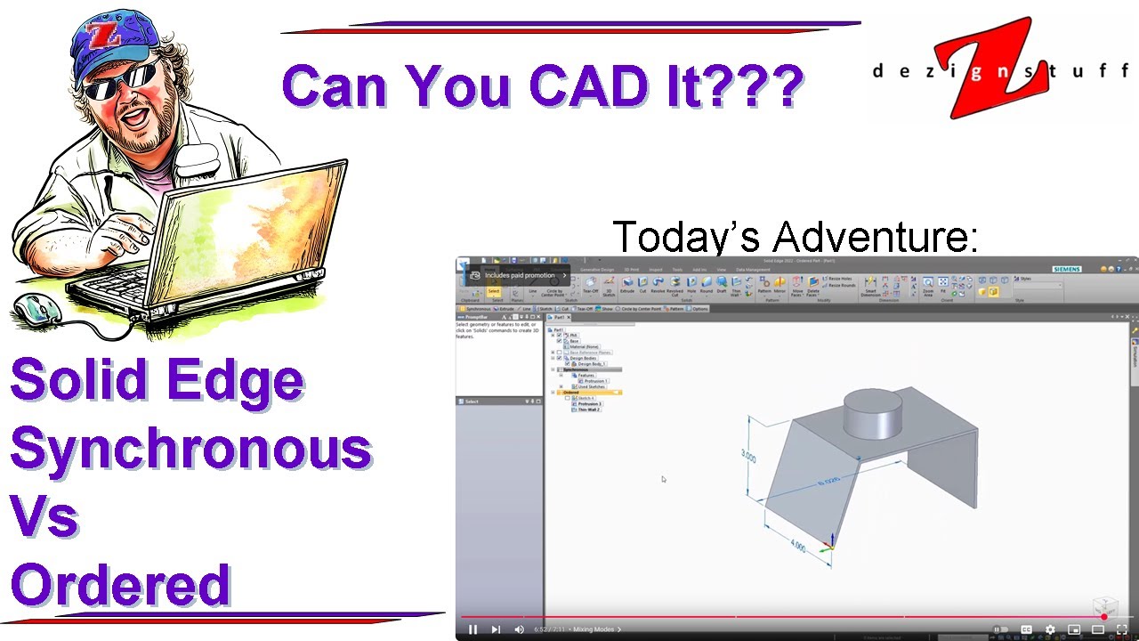 Solid Edge Synchronous Technology vs Ordered Modeling