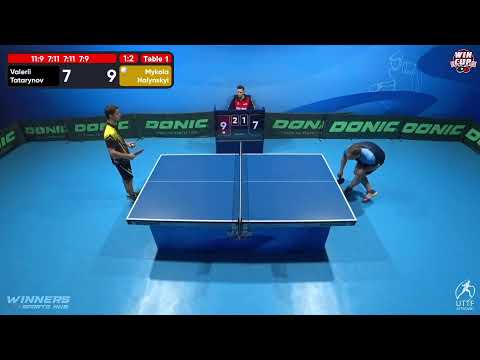21:30 Valerii Tatarynov 1-3 Mykola Halynskyi West 5 WIN CUP 13.12.2022 | TABLE TENNIS WINCUP