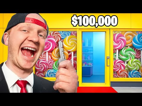 $1 VS $100,000 Candy Store!