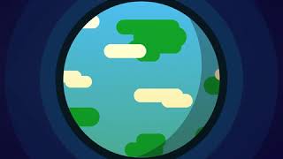 Spinning Earth 2D Animation by: vmotion