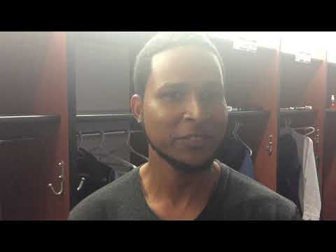 Ervin Santana after his first big-league start since the AL wild-card game last October