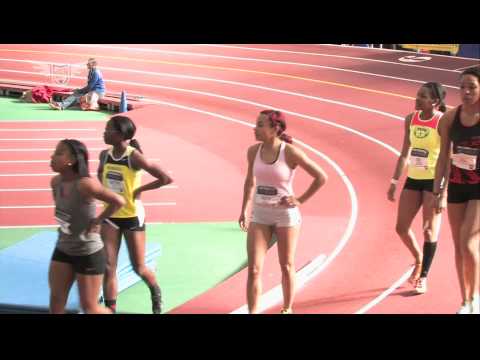 Girls 60m Hurdles Semi Heat 1 - New Balance Nationals Indoor 2013