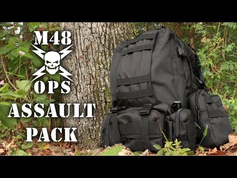 M48 OPS Gear Assault Pack Black