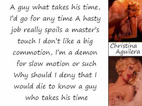 Christina Aguilera - Guy What Takes His Time (Lyrics On Screen)