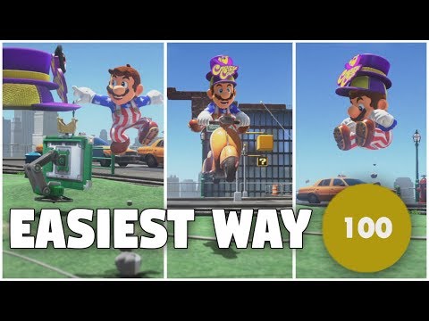 THE ABSOLUTE EASIEST WAY TO SCORE 100 JUMPS 【Super Mario Odyssey】