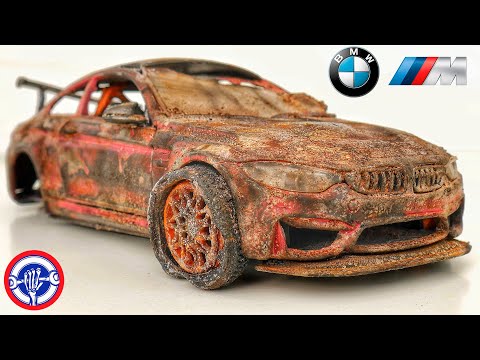 Restoration Damaged BMW M4 GTS | Restore and Custom diecast model cars