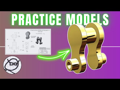 CAD Practice Model Challenge - Onshape, SolidWorks, Alibre, Fusion360 - CRANK