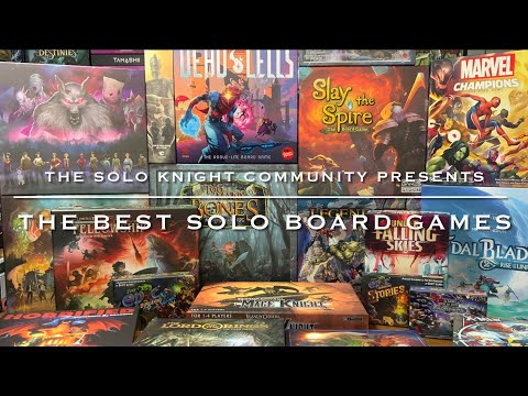 The Best Solo Board Games - Presented By The Solo Knight Community - SBGK