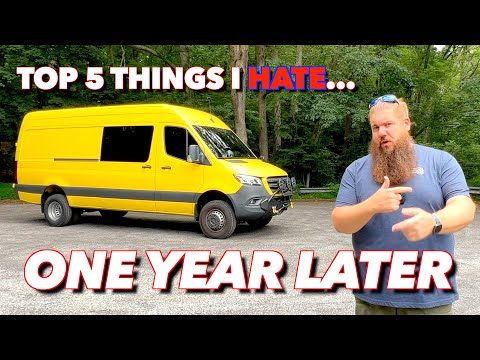 Top 5 Things I HATE after ONE YEAR owning Mercedes Sprinter 3500XD!