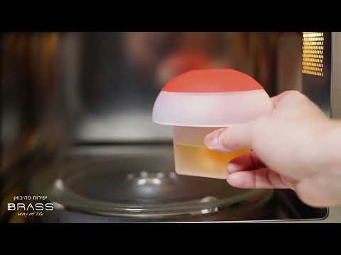 ביצה במיקרוגל - כלי סיליקון OVO מרובע Lekue