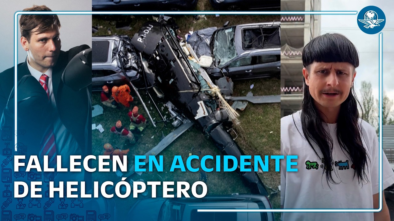 Mueren Oliver Tree y youtuber Gaspi en accidente de helicóptero