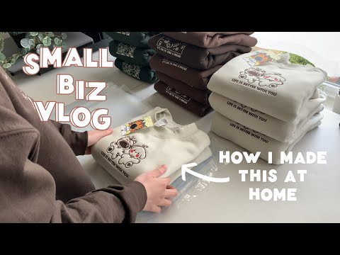 , title : 'life as a solo full-time small business owner// home-based embroidery shop, realistic relaxing vlog'