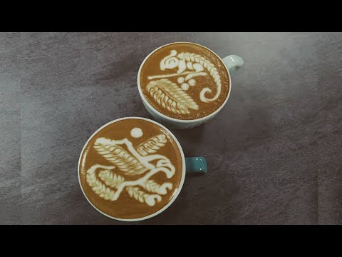 Latte art | Eagle 🦅 | Lizard 🦎|