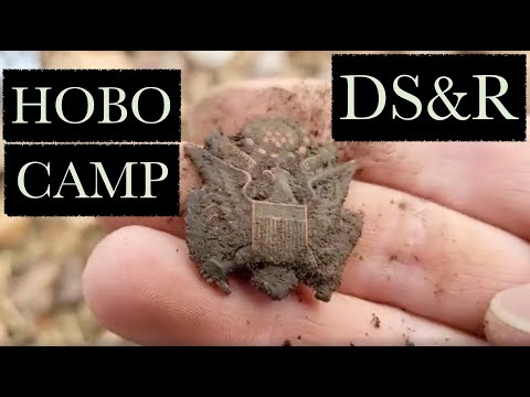 Metal Detecting a Hobo Camp from the Depression Years, Finding Stuff from the 1930s with My Detector