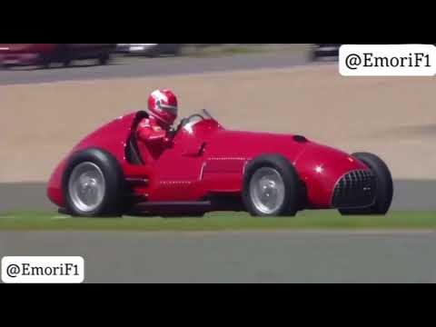 Thumbnail for Charles Leclerc driving the Ferrari 375 the car of Scuderia's first victory at Silverstone on 1951 by Ferrari, Car