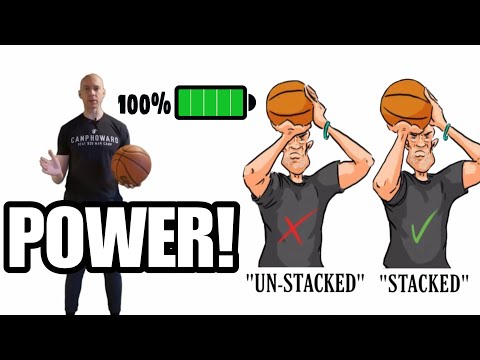 How to Shoot a Basketball:  Gain More POWER (Stacking)