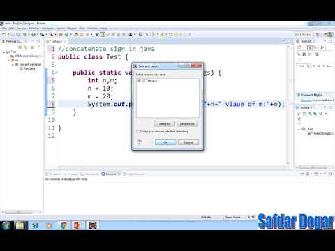 Java Programming Tutorial 07 string concatenation in java using operator