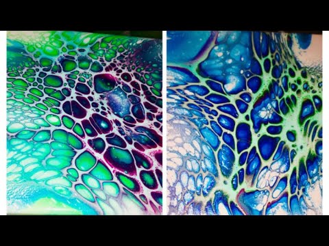 #7  4 Acrylic Blooms AMAZING Results! MUST SEE!! Art / Pour Painting / #Sheleeart Bloom Technique