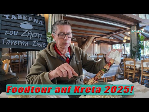 Taverna Zisis - Tzatziki und Souvlaki - in Rethymno, Foodtour auf Kreta 2025