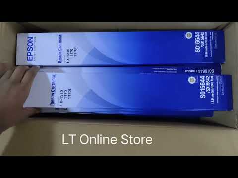 Epson C13S015644 Black Ribbon Cartridge for LX-1310 Dot Matrix Printer