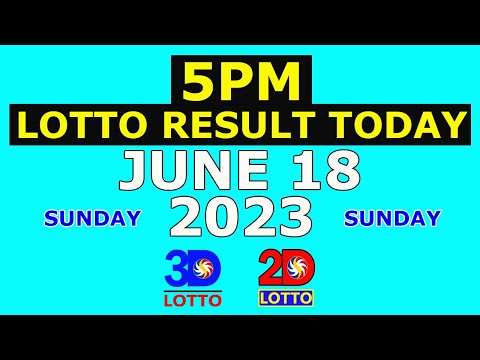 5pm Lotto Result Today June 18 2023 (Sunday)