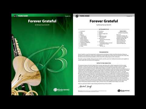 Forever Grateful, by Michael Kamuf - Score & Sound