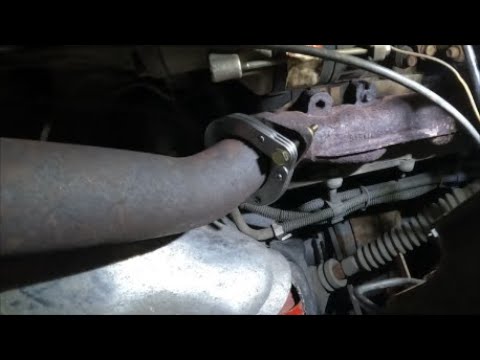 Fixing Exhaust with Split Flange. Bolting Muffler to Header! DIY