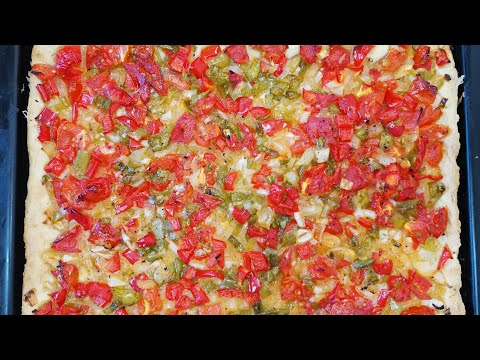 Coca de verduras (coca de trampó Mallorquina) una receta fácil e ideal para aperitivo o merienda 😋