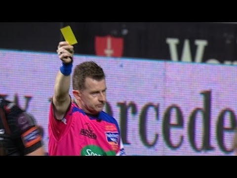 Ieuan Jones Yellow Card for lazy running - Ospreys v Newport Gwent Dragons 25th Oct 2013