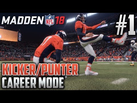 Madden 18 Career Mode | Kicker & Punter Career | EP1 | RIGHT THROUGH THE UPRIGHTS