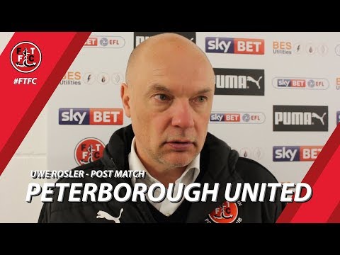 Uwe Rosler after Peterborough United loss | Post Match