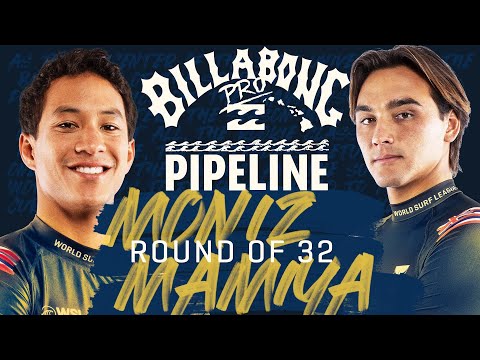 Seth Moniz vs Barron Mamiya | Billabong Pro Pipeline 2023 - Round of 32 Heat Replay