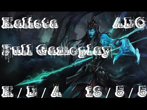 Kalista ADC Full Gameplay by Team Liquid Fabbbyyy Season 6 Patch 6.5