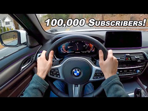How I Hit 100,000 Subscribers In Months - 2021 BMW 540i POV Drive (Binaural Audio)