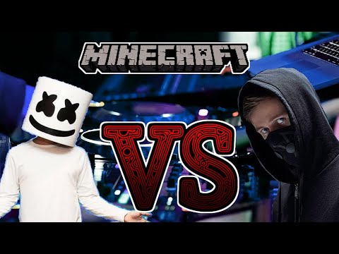 Insane DJ Showdown: Minecraft's EPIC Alan Walker VS Marshmello