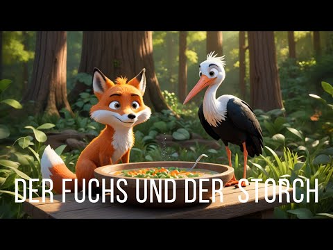 Fabeln für Kinder - Der Fuchs und der Storch