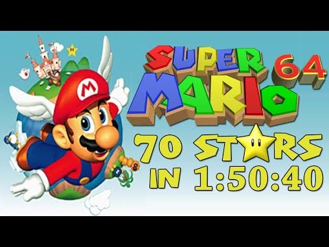 Super Mario 64 (70 Stars) in 1:50:40