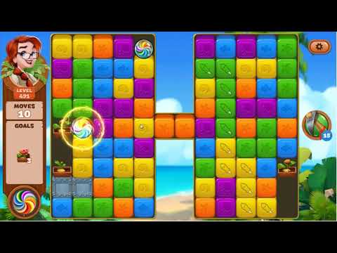 Lost Island Blast Adventure Level 491 - No Boosters