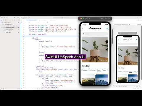 SwiftUI UnSplash App UI