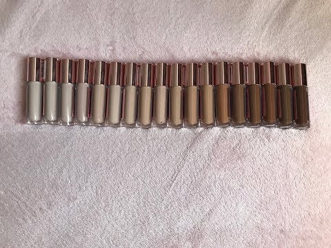 All 18 Shades Swatched / Makeup Revolution Conceal & Define Concealer