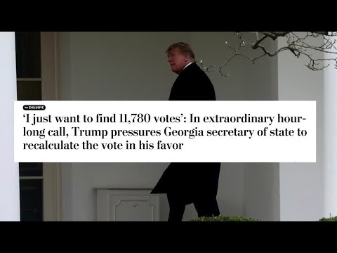特朗普在電話中向佐治亞州選舉官員施壓 (Trump pressures Georgia election official in phone call)