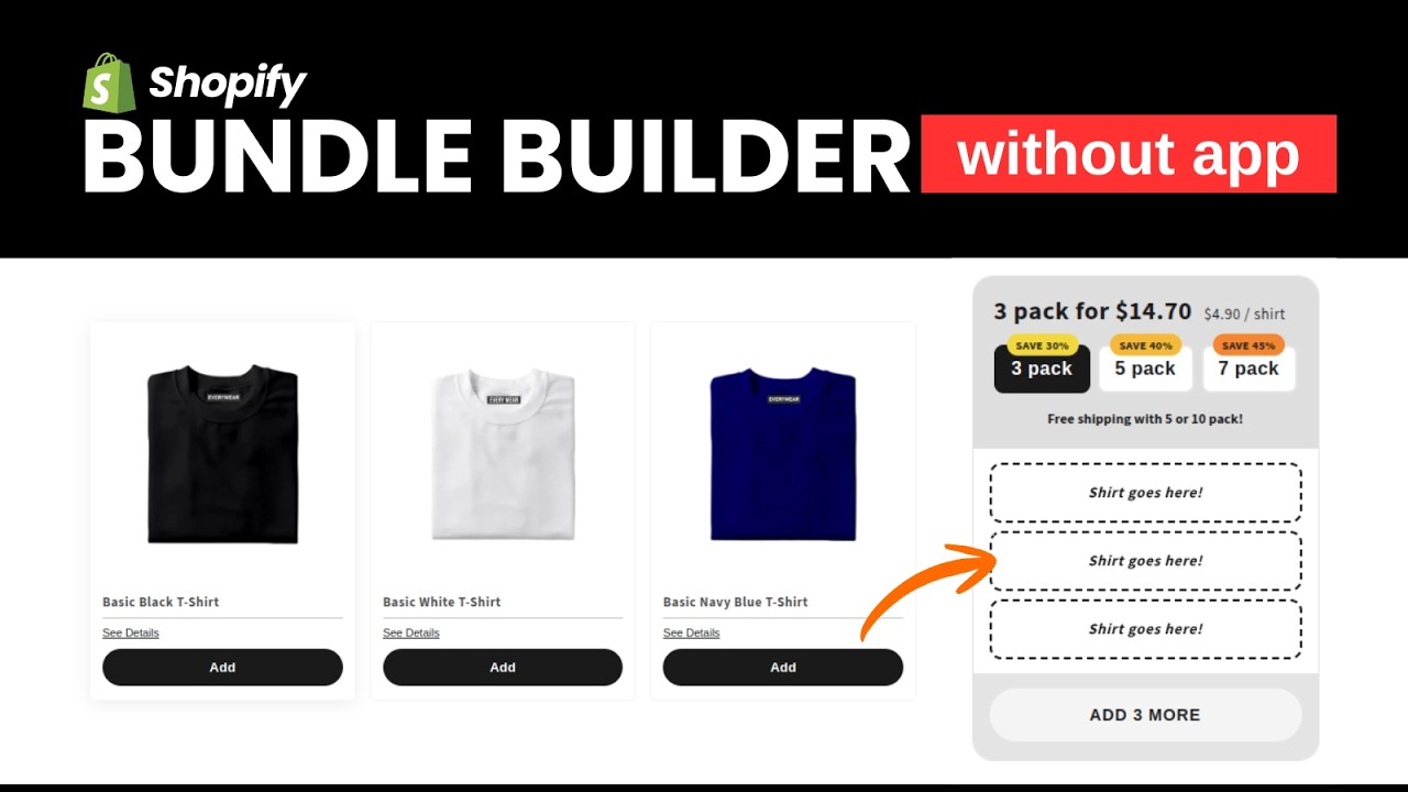 Shopify Bundle Builder without APP