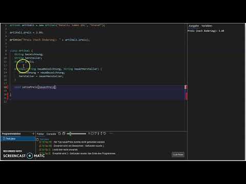 Methoden zum Lesen und Setzen von Attributwerten in Java