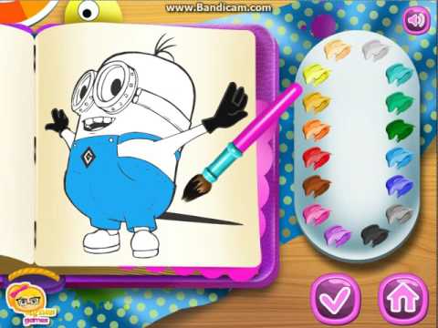 Mewarnai Gambar Minion Untuk Anak Minion Coloring Pages For Kids
