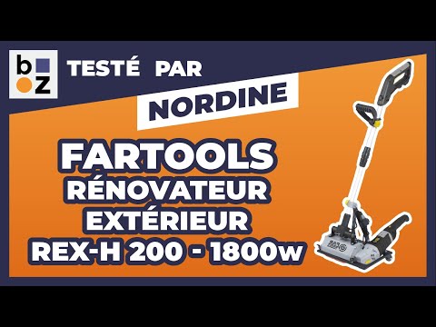 Rénovateur extérieur à brosses 1800W - travaux de sol - REX-H 200 FARTOOLS