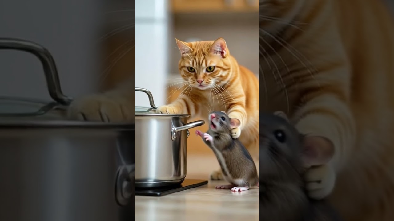 Jerry is cooked! Funniest cat video #funnyanimals #funniestvideo #funny #kitty #cats #搞笑 #tomandjery
