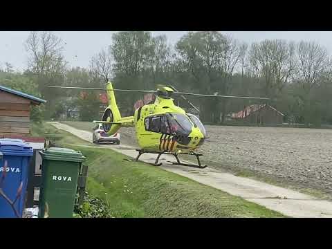 A1 | URK |  Lifeliner 1 (Amsterdam)| ingezet voor een Traumatische / Hoofd Letsel Op Urk ( Deel 1)