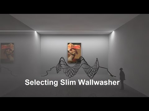 Selecting Luminaire for Wall Washing in Exhibit Hall